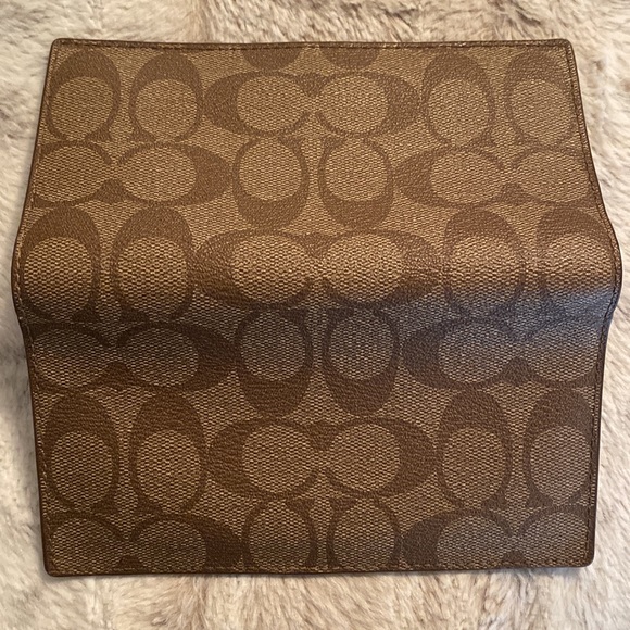 Coach Khaki/Saddle Signature Large Wallet - Picture 11 of 15